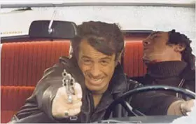 Belmondo in Angst über der Stadt
