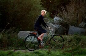 Barbara auf dem Fahrrad