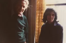 Hans Jürgen Syberberg (l.) und Susan Sontag (r.)